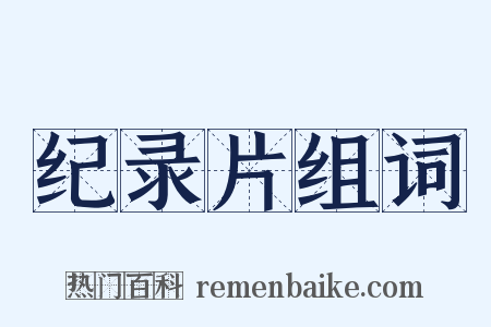 纪录片组词是什么意思的图片